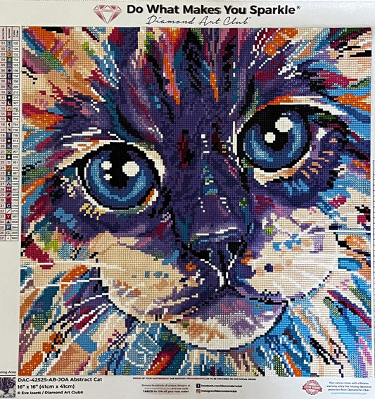 Abstract Kitty Diamond Painting