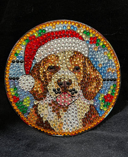 Christmas Dog Coaster