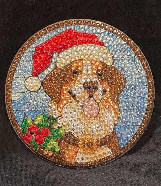 Christmas Dog Coaster