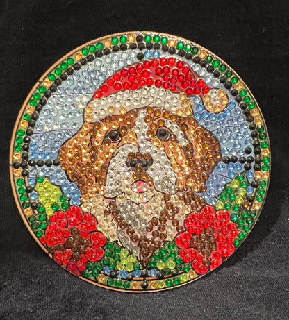 Christmas Dog Coaster