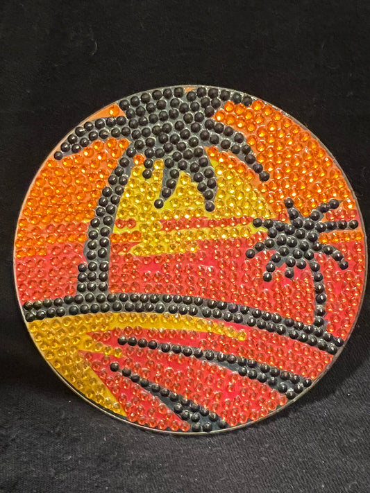 Sunset & Palm Trees Coaster