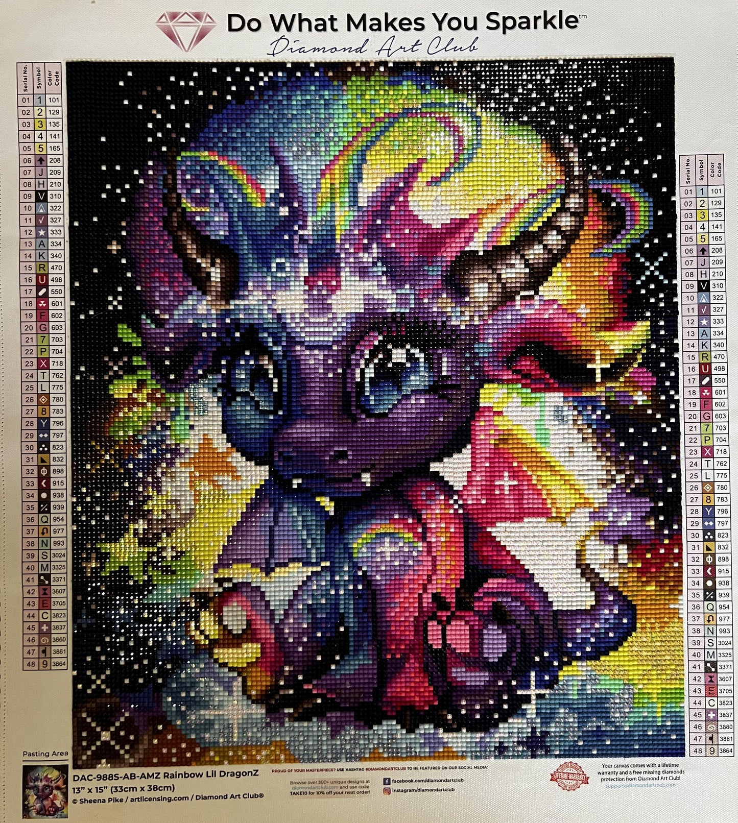 Rainbow Lil DragonZ Diamond Painting