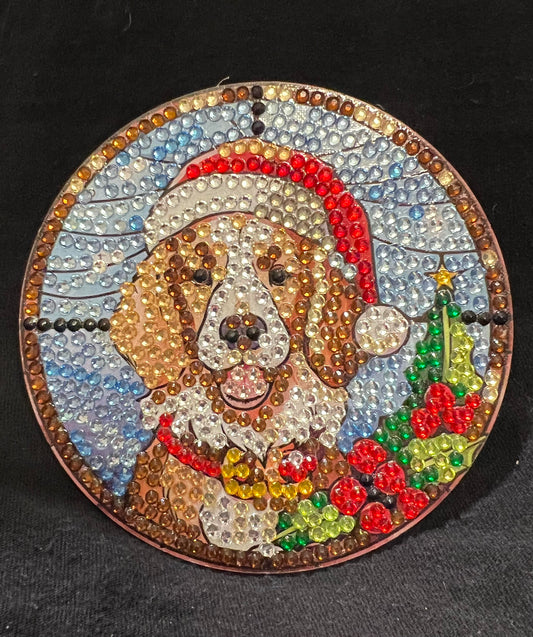 Christmas Dog Coaster