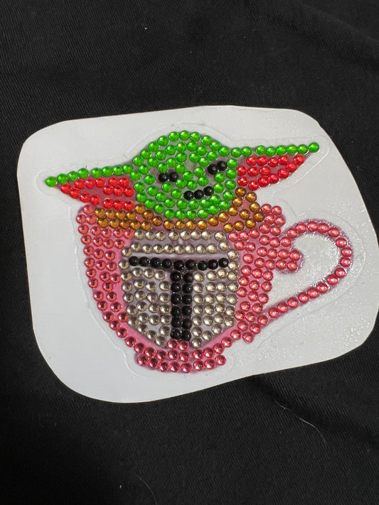 Grogu Tea Cup Sticker