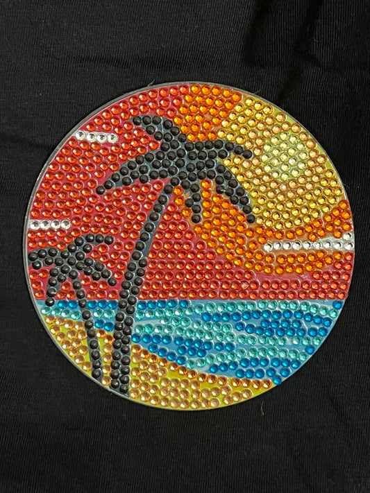 Sunset & Palm Trees Coaster