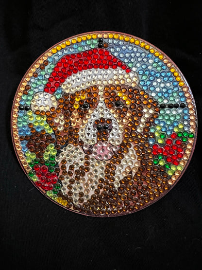 Dog Christmas Coaster