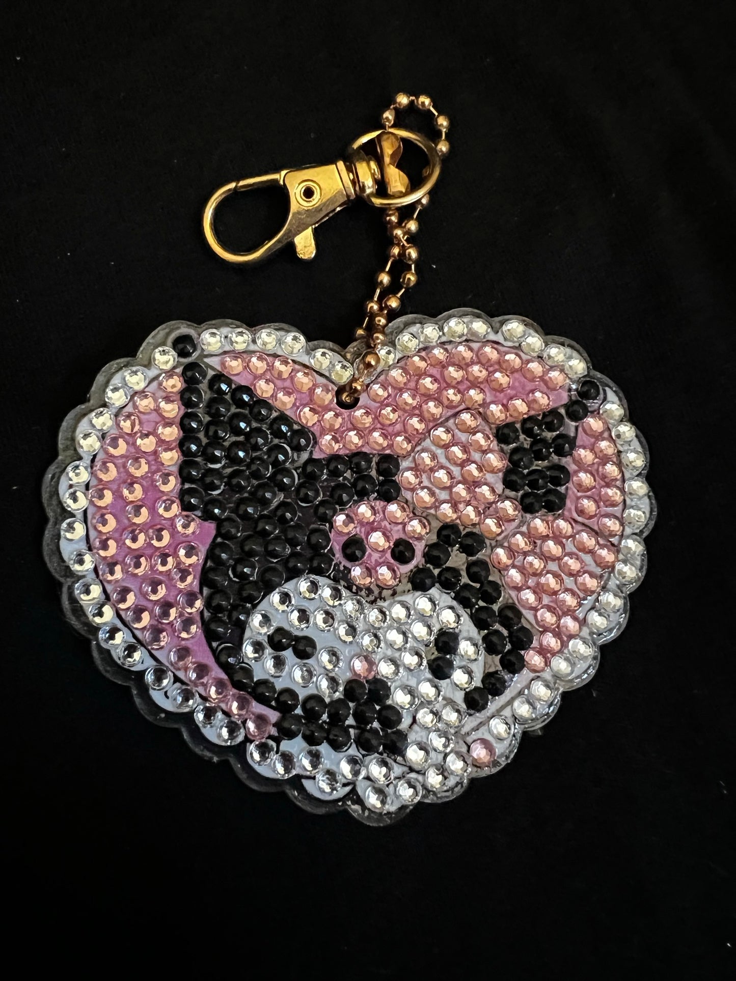 Kuromi Heart Keychain